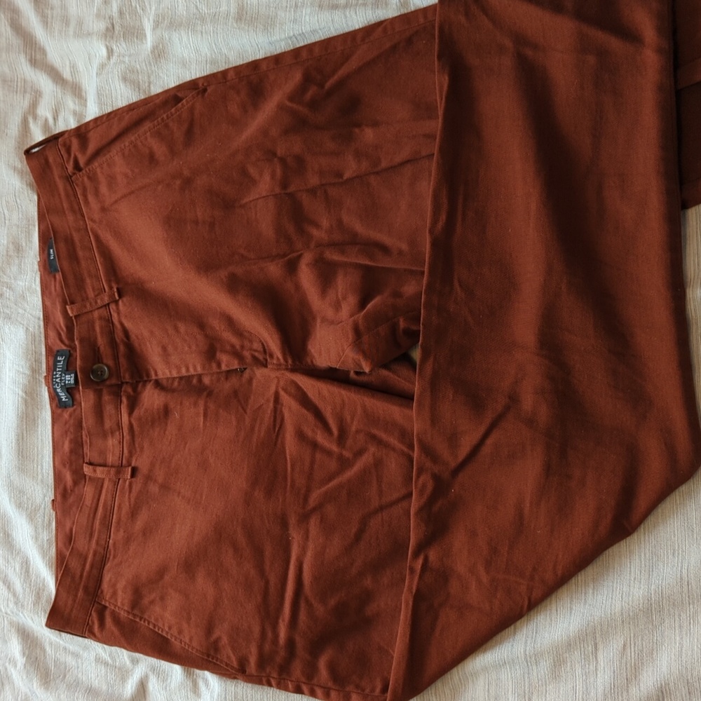 JCrew Burnt-Orange Chino 35W 32L
